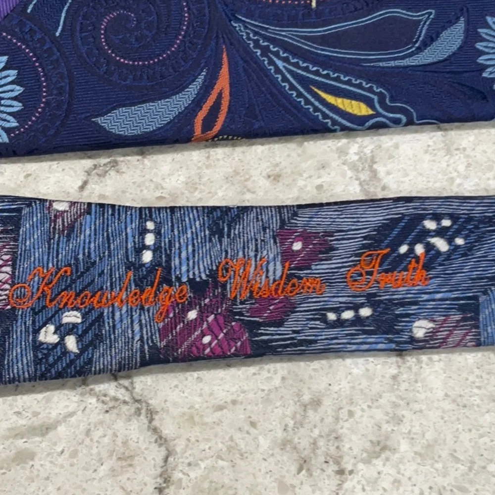 ROCHESTER Clotihng Blue tie with print - Picture 7 of 7